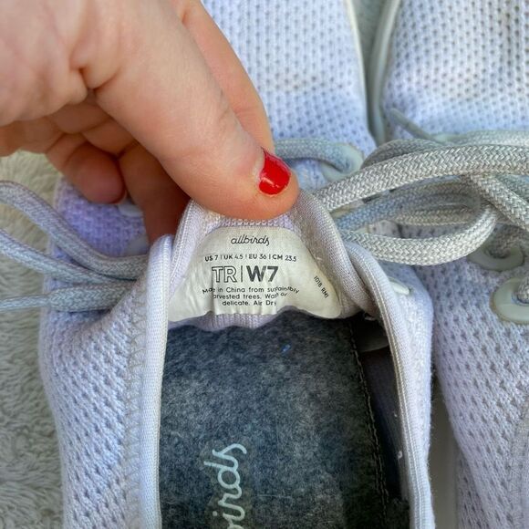 Allbirds Tree Runners Classic White Breathable Sneaker - Picture 4 of 9